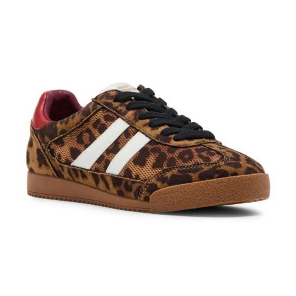 Steve Madden Women's Retro-Inspired Suede Sneaker, Leopard Women Size 10M  NIB - Picture 1 of 7